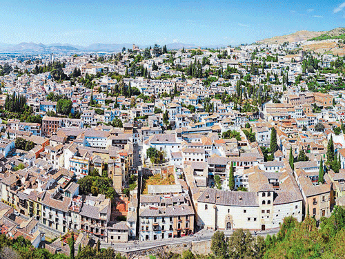 a panoramic viewof Granada