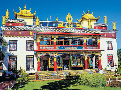 Padmasambhava Buddhist Vihara in Bylakuppe. Photo by author