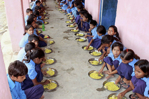 The central government said that schools are required to provide an allowance to students if meals cannot be given them. PTI File Photo.