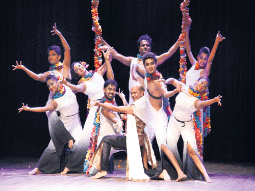 new movements A dance formation by the Sapphire troupe, headed by Sudarshan Chakravorty (below).