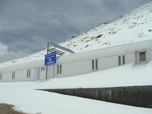 It has been established by Defence Institute of High Altitude Research (DIHAR), Leh, a constituent establishment of Defence Research and Development Organisation (DRDO). Picture courtesy Twitter