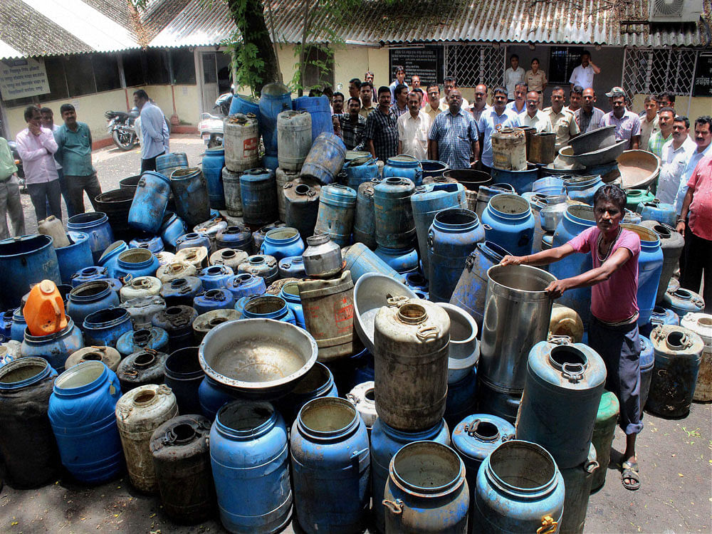 Additional Chief Election Officer R Lakshamanan said with today's seizure total 3,93,013 litres of illicit liquor have been confiscated so far. PTI file photo