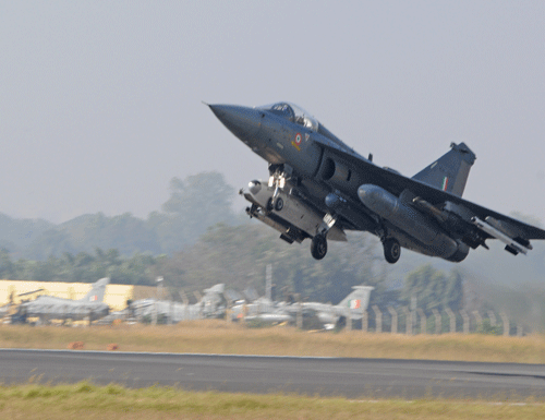 IAF officials said LCA Tejas is superior to China-made JF-17 aircraft, which will be used by the Pakistan Air Force. DH File Photo
