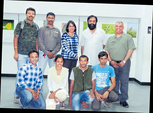 EXPLORERS (Standing from left) Sunil, Arun Kumar, Nicola Ramji, Prem Mitra and Aswath S Honnavar. (Sitting from left) Sandip, Aaranya Gayathri, Dilip and Vasanthraju.