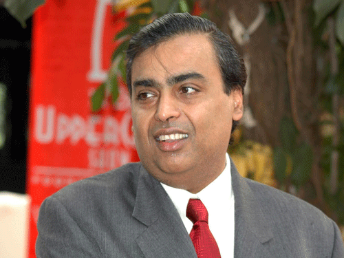 Mukesh Ambani, pti file photo