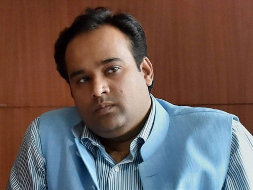 File photo of Delhi Food and Civil Supplies Minister Asim Ahmed Khan who was sacked by the Chief Minister Arvind Kejriwal in New Delhi on Friday over corruption charges. PTI Photo