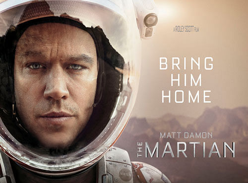 British director Ridley Scott's The Martian is an adaptation of Andy Weir's novel by the same name.