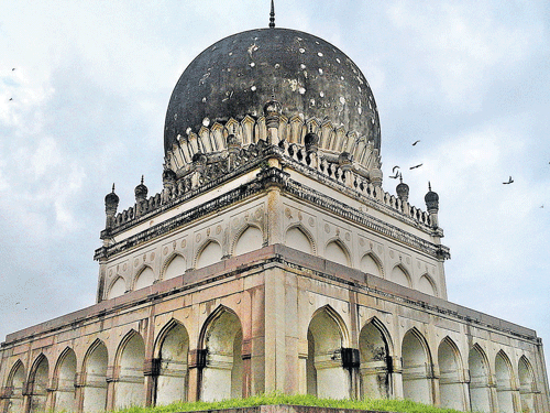 monumental elegance A Qutb Shahi tomb near Golconda Fort, Hyderabad.