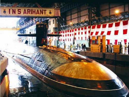 India plans to build at least two more Arihant-class submarines. India had started building Arihant in the 1990s under its highly secretive ATV (Advanced Technology Vessel) programme. DH file photo