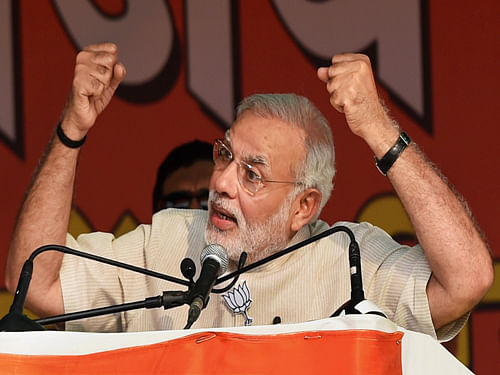 Referring to the incident, Modi said what was worse that it happened on the birth annivesary of the socialist icon. 'This was done by those who used to stake claim to JP's legacy. Such insult to JP should have never been done.' PTI file photo