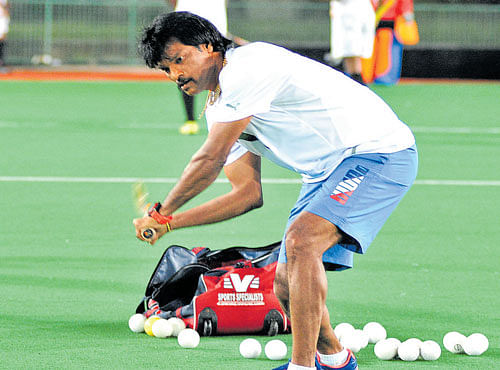TAKE THAT Hockey ace Dhanraj Pillay believes that Indian coaches should be given a chance to train the national side. DH PHOTO