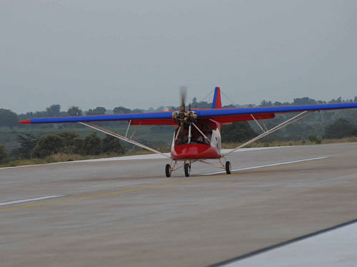 Microlight aircraft. DH photo for representation only