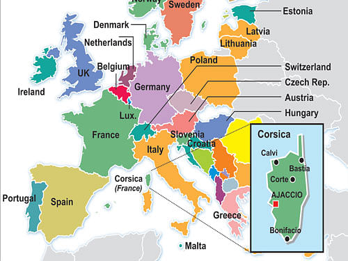 storm brewing: Across the continent, there are dozens of similar movements, many of which have allied under the banner of the European Free Alliance. In the case of Catalonia and Scotland, they tend towards the left, while in Corsica they bend right.
