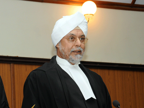 Justice Khehar, who wrote 440 pages in the 1,030-page-long verdict, held the inclusion of two eminent presons as members of NJAC under clause (d)of Article 124A(1) of the Act as ultra-vires and violative of the 'basic structure' of the constitution. DH file photo