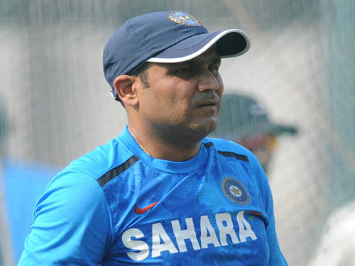 37-year-old Sehwag, who donned India colours from 1999 to 2013, said that he learnt a lot from the likes of Tendulkar, Rahul Dravid, Sourav Ganguly and Anil Kumble. DH File Photo.