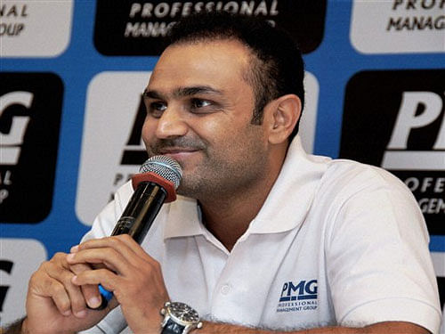 No one let the bat talk like Virender Sehwag did. But when he talked, there was no holding back either. PTI file photo