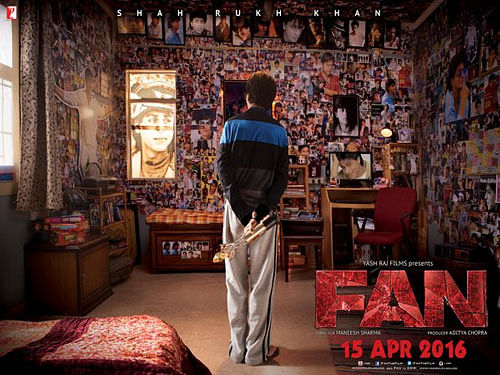 Meet Gaurav, the biggest fan of the superstar, in the new poster of Yash Raj Films' 'Fan'. Movie Poster