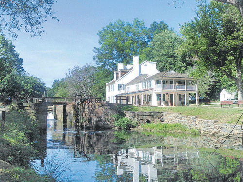 picturesque views alongside C & O Canal. Photos by Author