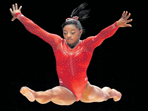 Flying high Simone Biles has wowed the world with her superb performances.