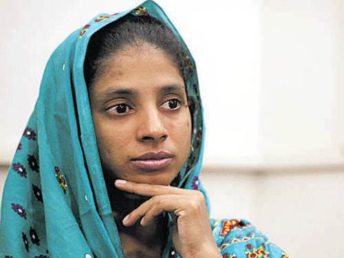 Geeta, who is speech and hearing impaired, recently returned from Pakistan having accidentally entered the country and was cared for by a local NGO. Reuters file photo
