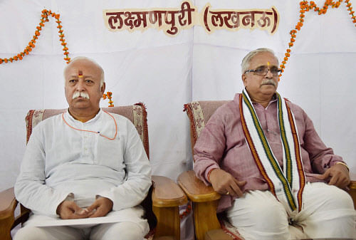 At its meeting in Ranchi, the Sangh body said it was concerned over different communities growing at different rates in the country, thereby changing demographics. PTI file photo