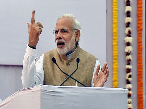 Modi, however, spoke at an event marking the 140th birth anniversary of Sardar Patel, against the backdrop of protests by artistes, writers and scientists over alleged 'rising intolerance' after the Dadri lynching and killing of progressive thinkers. PTI photo