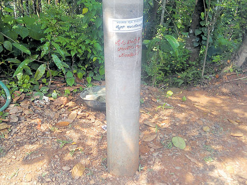 A pipe compost in Dakshina&#8200;Kannada district. DH photo