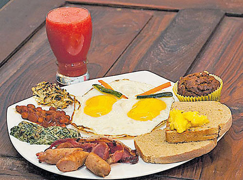 SUMPTUOUS The breakfast platter.