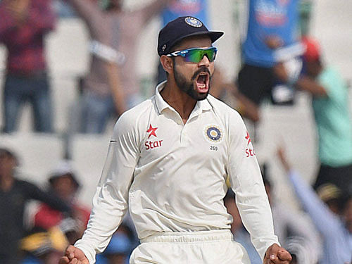 India may have wrapped up the first Test against South Africa in just under three days but skipper Virat Kohli today said that there were 'no demons' in the wicket. PTI Photo