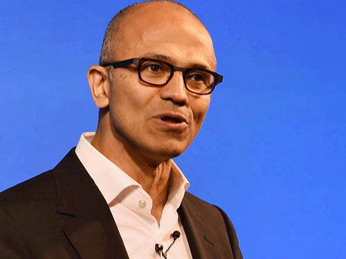 Microsoft CEO Satya Nadella. PTI file photo