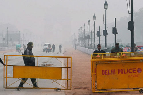 In Delhi, security was scaled up particularly outside the French embassy besides government buildings and international airport. pti file photo