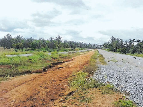 path to hell The National Highway 207, which passes through Doddaballapur, is riddled with pits and potholes, making it an unusable and dangerous stretch.