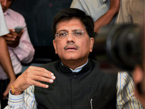The scheme will help the identified export sectors to be internationally competitive and achieve higher level of export performance, Power Minister Piyush Goyal said after a Cabinet meeting chaired by Prime Minister Narendra Modi which approved the scheme. PTI file photo
