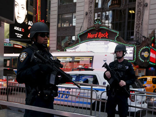 In a statement, the New York Police Department said it was aware of the video and was deploying additional members of its new anti-terrorism squad out of an abundance of caution. Reuters photo