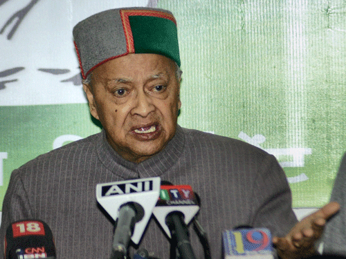 During 2009-11, Virbhadra Singh allegedly invested Rs.6.1 crore in life insurance policies in his and his family members' names through insurance agent Chauhan, claiming the money to be his agricultural income. PTI file photo