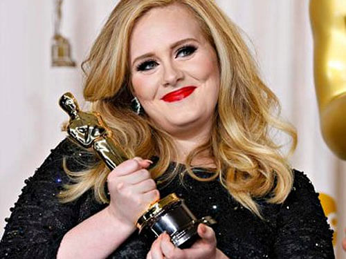 Oscar-winning singer Adele. Picture courtesy Facebook