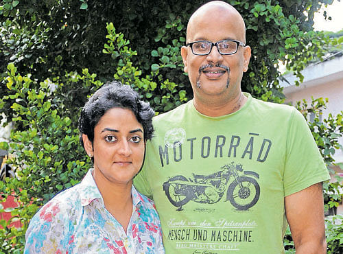 Rajesh Nair with wife Dr Arati Rao. DH PHOTO