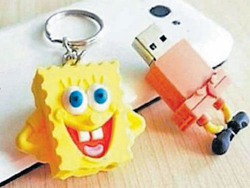 A pal in need Bring out the child in you with the playful 'Spongebob Squarepants' pen drive.