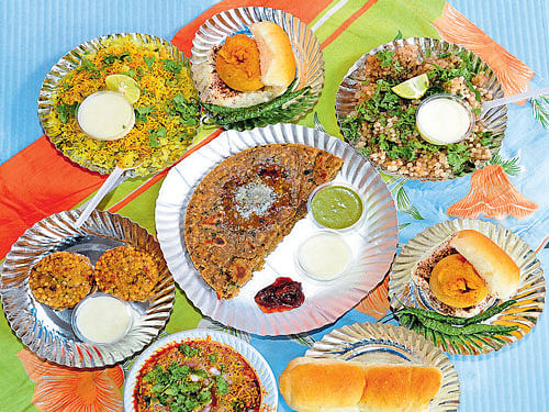 INVITING An assortment of Maharashtrian food items.
