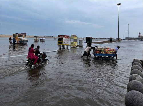 Due to the low pressure over southwest Bay of Bengal rains could be expected at some places in Tamil Nadu and Puduchery, the weather office said. DH File photo