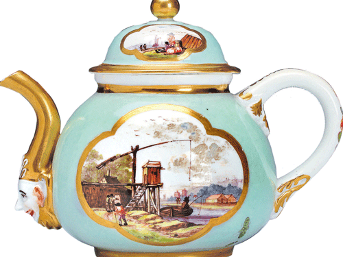 detailed Meissen teapot