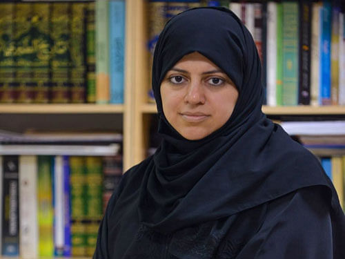 Nassima al-Sadah, a candidate for municipal councils in the Gulf coast city of Qatif, posing for a picture at her office in Qatif 400 kilometers east of the Saudi capital, Riyadh. Women in Saudi Arabia begin their first-ever electoral campaign on November 29, a step forward for both women's rights and the kingdom's slow democratic process.Photo: Facebook