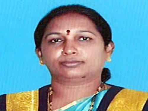 Slain Chittor Mayor Katari Anuradha. Courtesy Twitter
