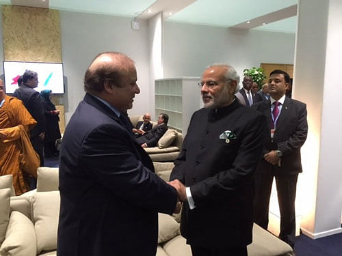 Prime Minister Narendra Modi and his Pakistani counterpart M Nawaz Sharif, twitter