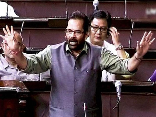 Speaking to the media after the meeting, Minister of State for Parliamentary Affairs Mukhtar Abbas Naqvi said members were also briefed about the recent elections, including one in Bihar where BJP suffered a big defeat, and the need to work to spread the party ideology was stressed. pti file photo