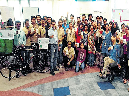 The team of engineers from Mindtree who developed the 'I Got Garbage' cloud-based platform.