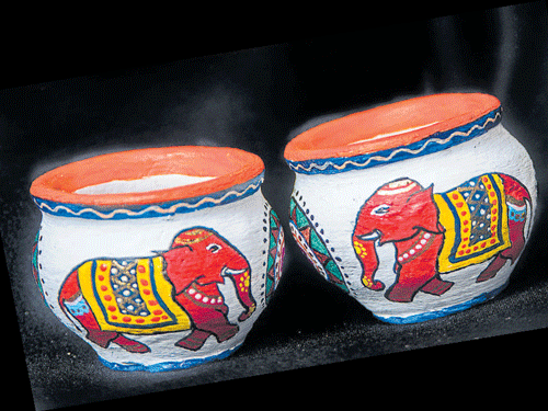 Designer Pot Painting at Rs 500, Pot Painting in Bengaluru