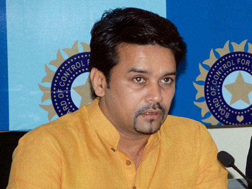 'Whenever the Indian government will take a decision on this we will let you know,' Thakur told reporters at the sidelines of the signing of an MoU between the Afghanistan Cricket Board and the Greater Noida Industrial Development Authority. PTI file photo