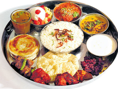 DELICIOUS A non-vegetarian 'thali'