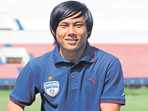 Rising star Bengaluru FC's Udanta Singh will look to boost his side's I-League campaign. DH photo/Kishor kumar bolar
